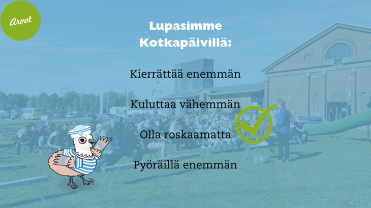 Nuorten Kotkien lupauksia Kotkapäiviltä.